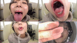 Haruka Akane - Smell of Her Erotic Long Tongue and Spit Part 1